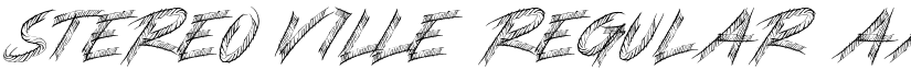 STEREO VILLE Regular font
