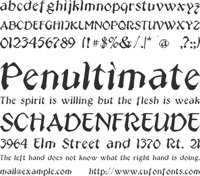 Jeepney font preview