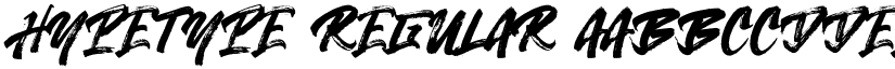 Hypetype Regular font