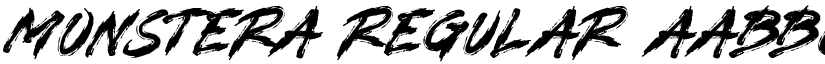 MONSTERA Regular font
