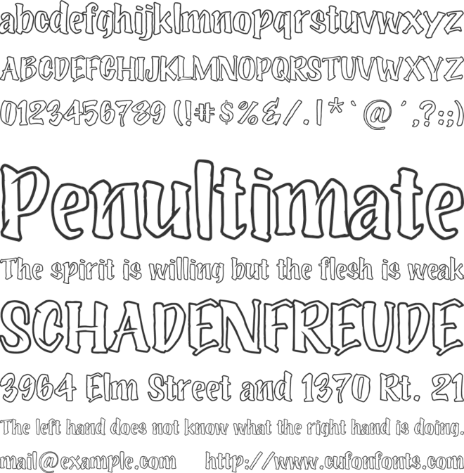 Viva Calcium font preview