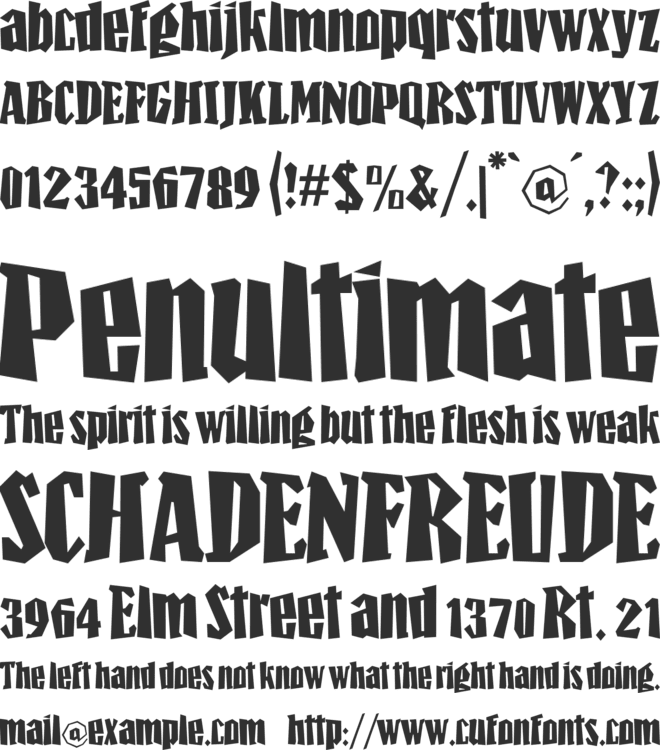 Paradiso font preview
