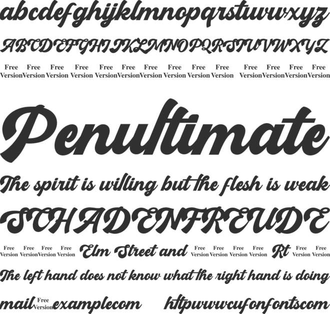 Boldmatte Personal Use Only font preview