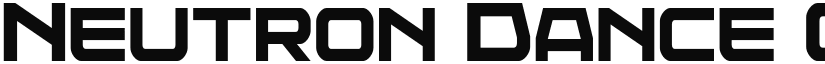 Neutron Dance Condensed Regular font