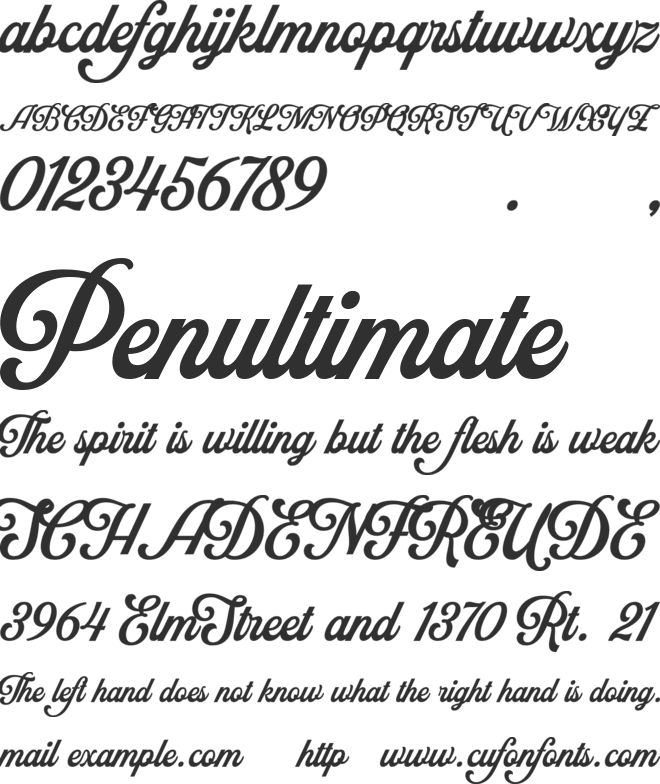 Neville font preview