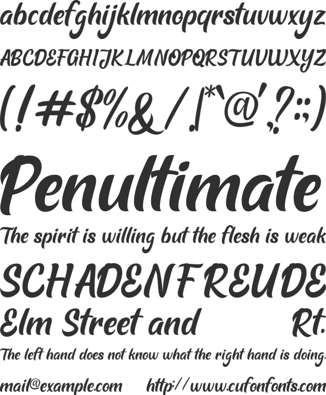 Shutle Mind font preview