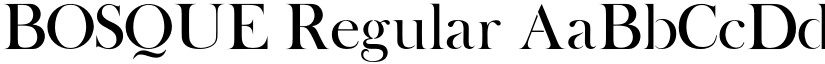 BOSQUE Regular font