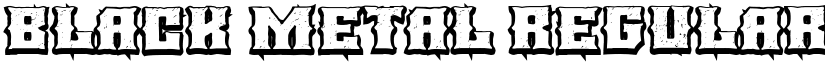 BLACK METAL font download