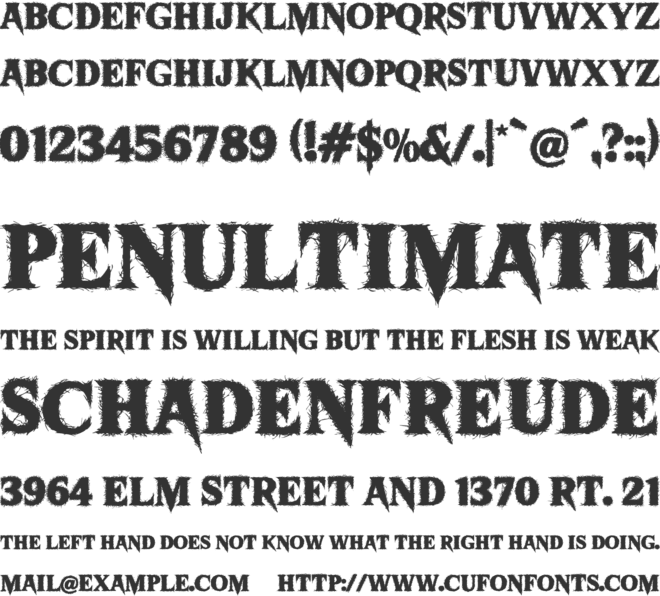 Sharkbite font preview