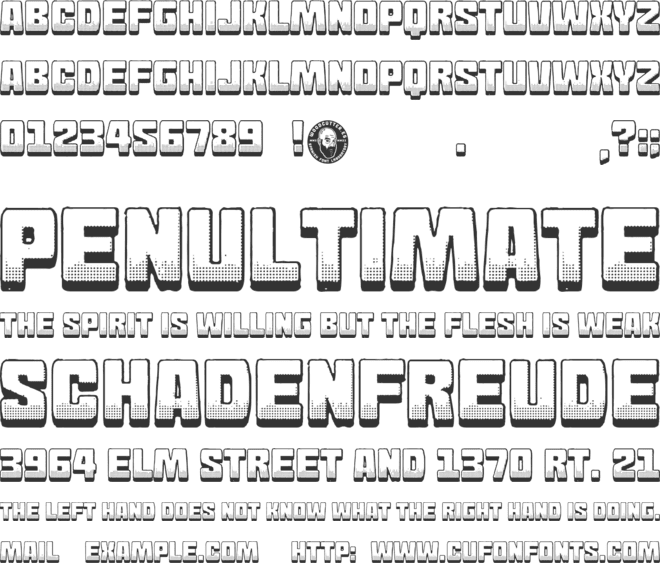 Franco Bros. font preview