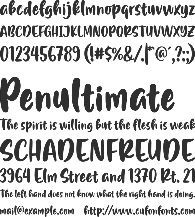 Flash on Saturday Night font preview