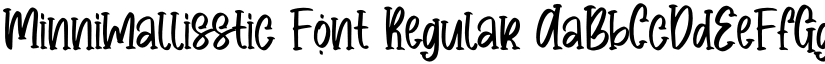 Minnimallisstic Font Regular font