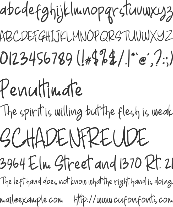 Bear Butter font preview