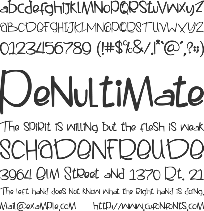 Easter Sunday font preview