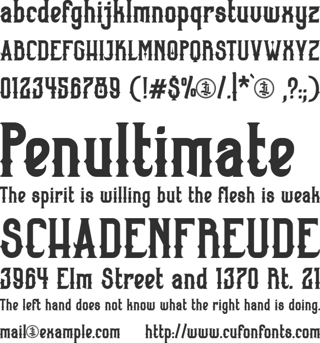 Barstagle Personal Use Only font preview