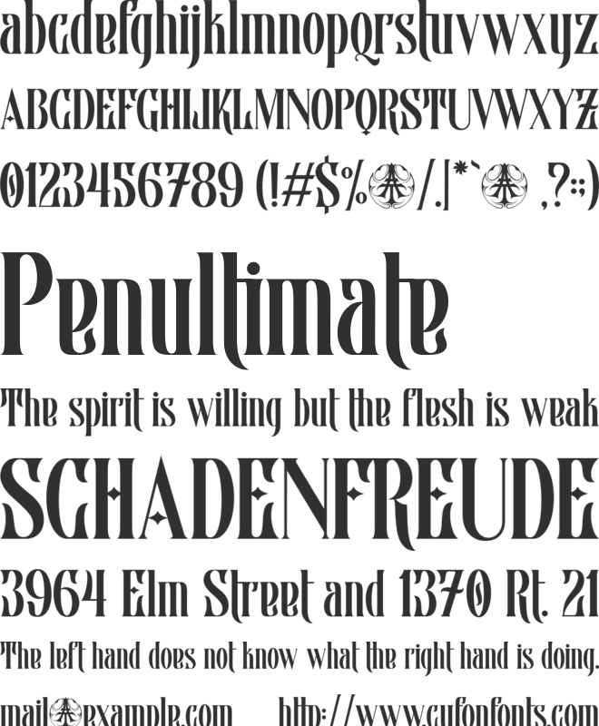 Bellvast Personal Use Only font preview