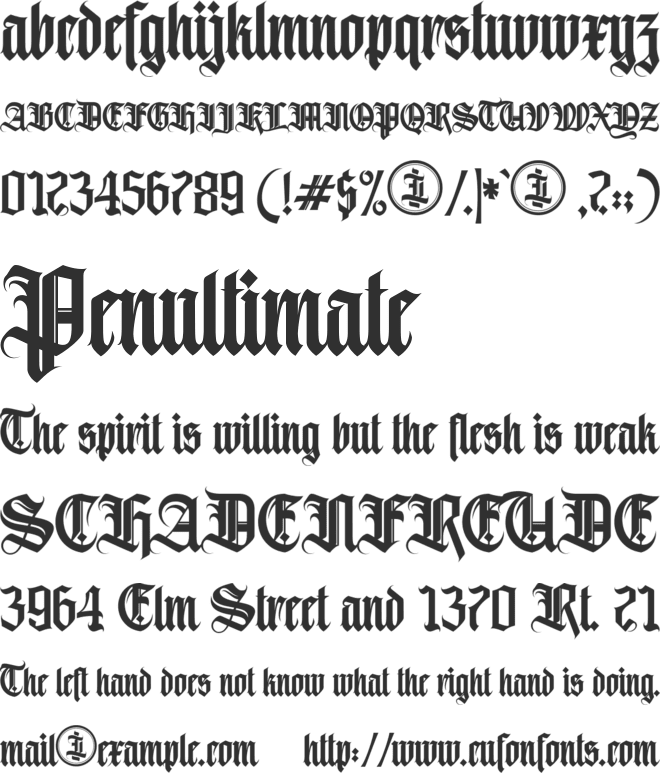 Avestrava  Personal Use Only font preview