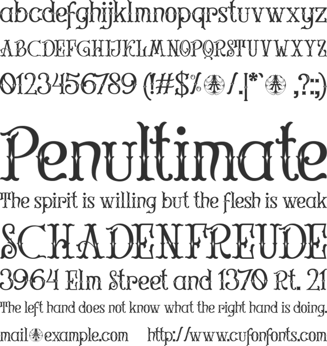 Constreu Personal Use Only font preview