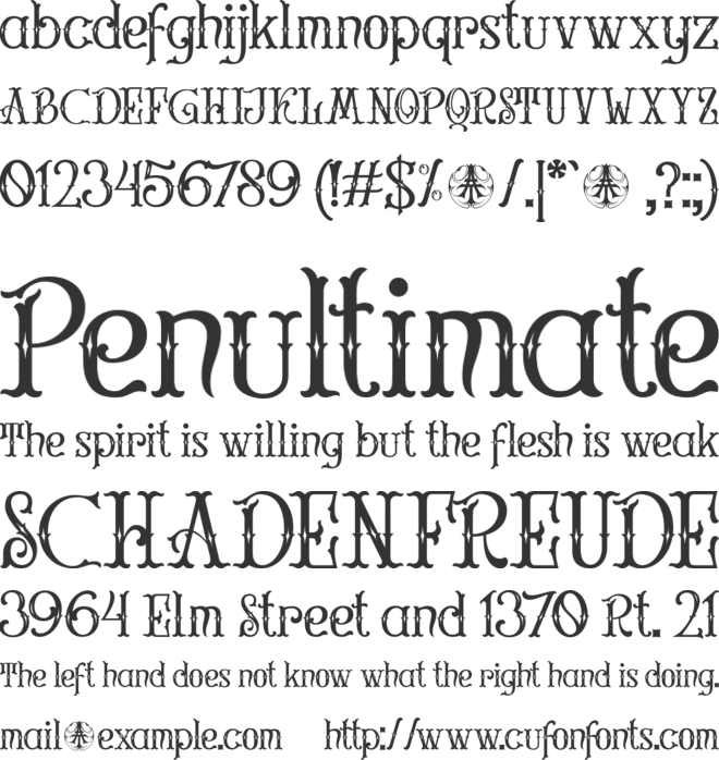 Constreu Personal Use Only font preview