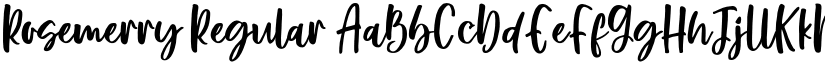 Rosemerry Regular font