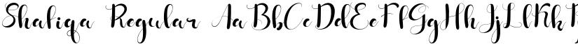 Shafiqa Regular font