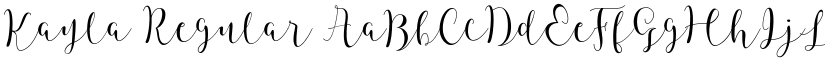 Kayla Regular font