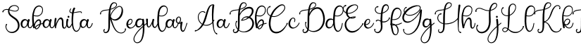 Sabanita Regular font