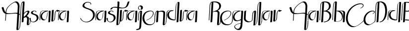 Aksara Sastrajendra font download