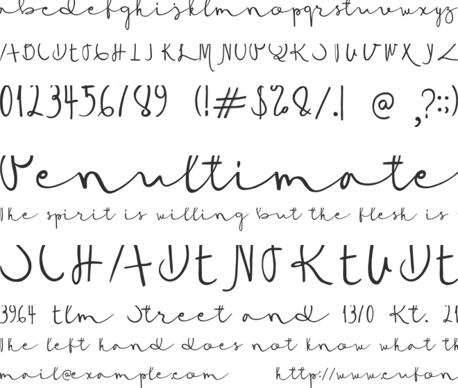 Deanisa font preview