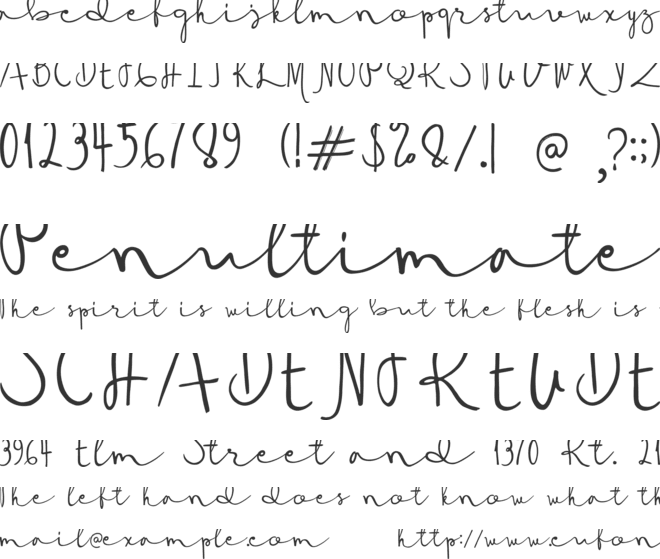 Deanisa font preview