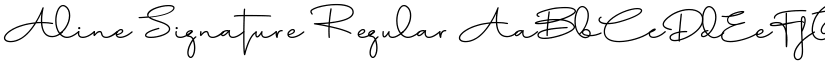Aline Signature Regular font