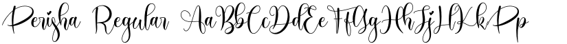 Perisha Regular font