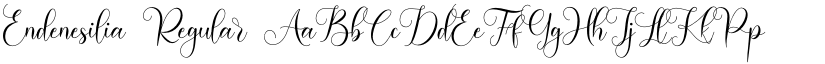 Endenesilia Regular font