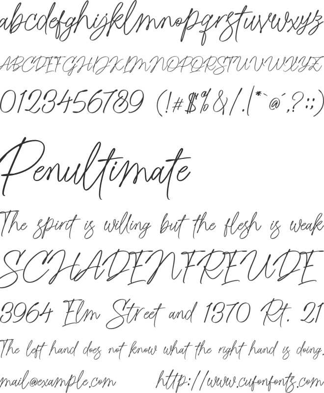 Rastell font preview