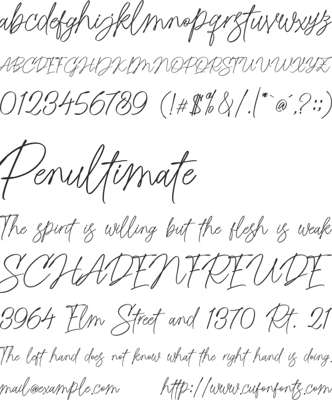 Rastell font preview