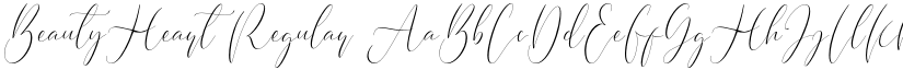 BeautyHeart Regular font