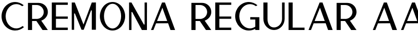 Cremona Regular font