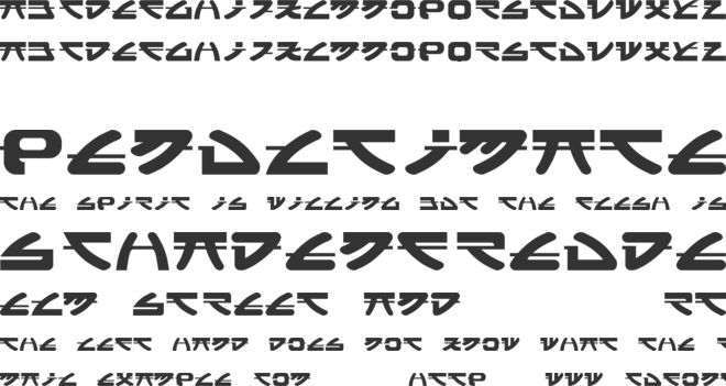 Widznipp 1 font preview