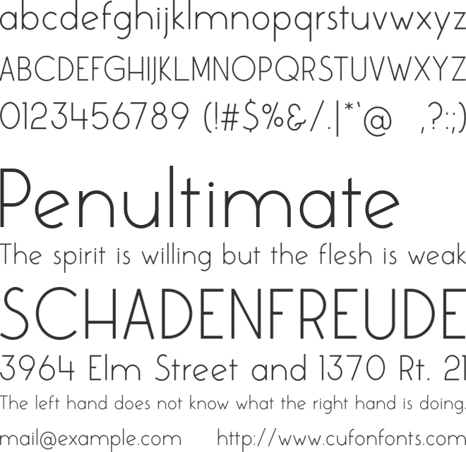 Colombia font preview