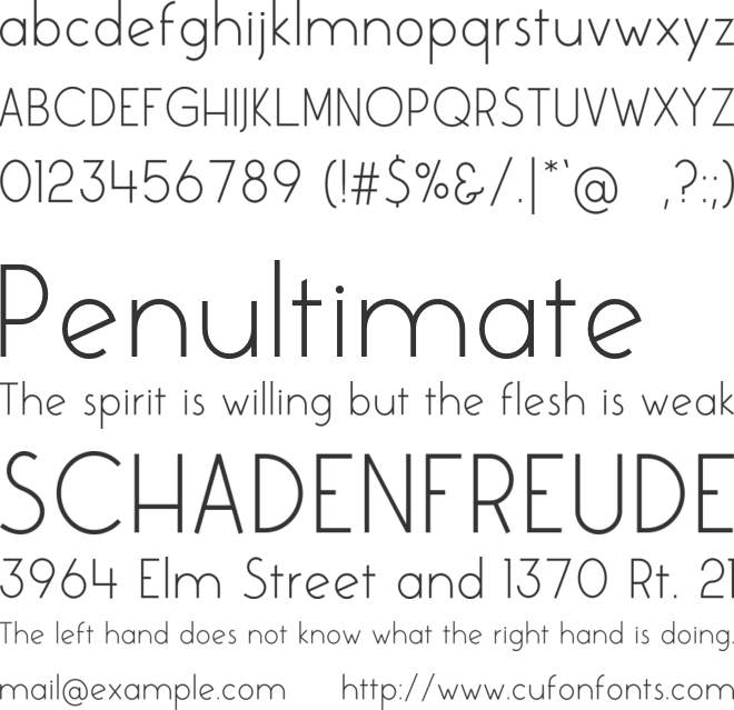 Colombia font preview