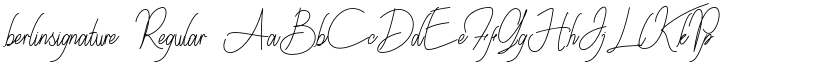 berlinsignature Regular font