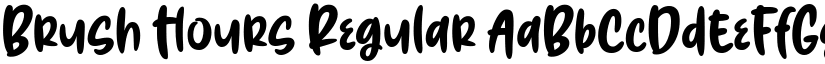 Brush Hours Regular font