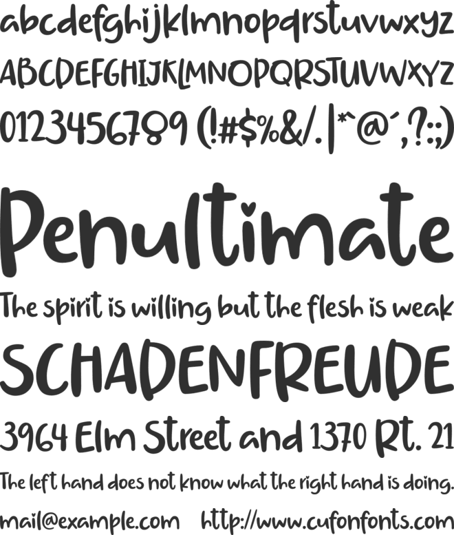 Daily WALKER font preview