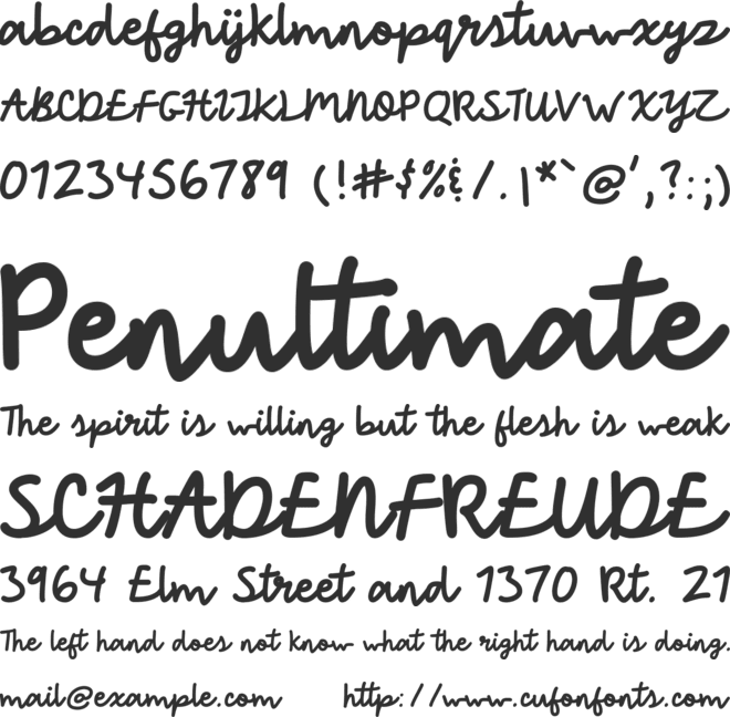 Yay Babe font preview