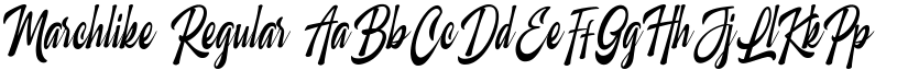 Marchlike Regular font
