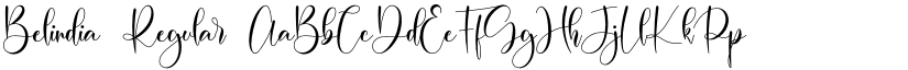 Belindia Regular font