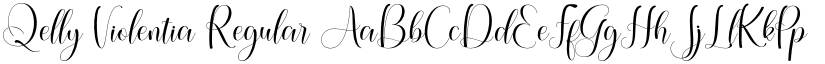 Qelly Violentia Regular font