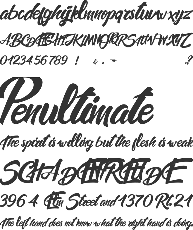 Cubiqle Part font preview