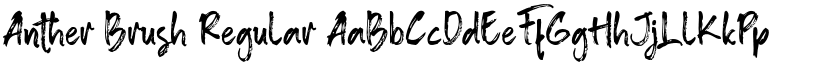 Anther Brush Regular font