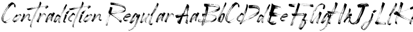 Contradiction Regular font